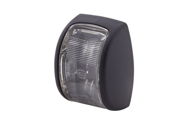 HELLA Zusatzblinkleuchte, DuraLED DT, LED, 12/24V, Anbau/Schraubanschluss, gelb, LED-Lichtfarbe: weiß, DEUTSCH Stecker, seitlicher Anbau, 2BM 980 990-121