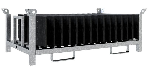 Schake Schlauch- und Kabelbrücke SET bestehend aus: 15 x Schlauch und Kabelbrücke, 1 x Lager und Transportpalette, 33933-SET