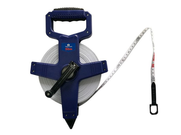 VaGo-Tools Rollmaßband Maßband Messband 50m Bandmaß Fiberglas mit Drehkurbel, JR-J503_kv