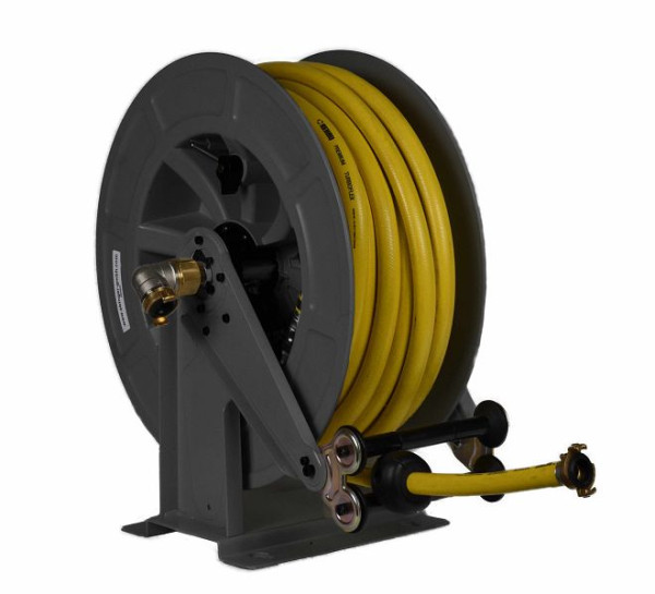 Ebinger Schlauchaufroller OSK 610, Rahmen und Achse in Stahl, Trommel ABS, 15 m Schlauch PVC, 3.610.152