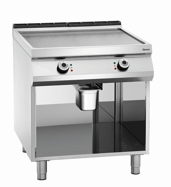Bartscher Elektro-Griddleplatte, glatt, Unterbau offen, 296510