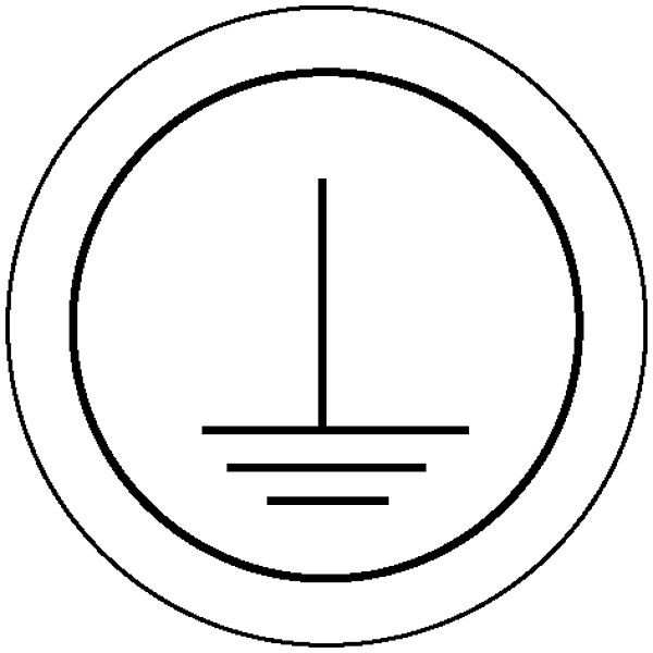 SafetyMarking Etiketten - Kennzeichnung elektrische Betriebsmittel, Schutzleiter, Ø 1,25 cm, Folie, selbstklebend, VE: 40 Stück/Bogen, 30.1577