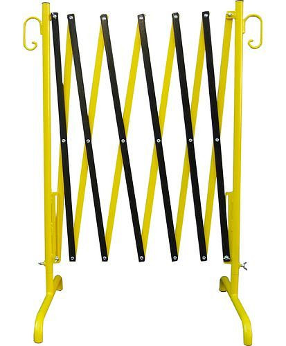 Schake Absperrschere schwarz/gelb, ausziehbar bis 3,50 m x 1,00 m, standfest, 286185