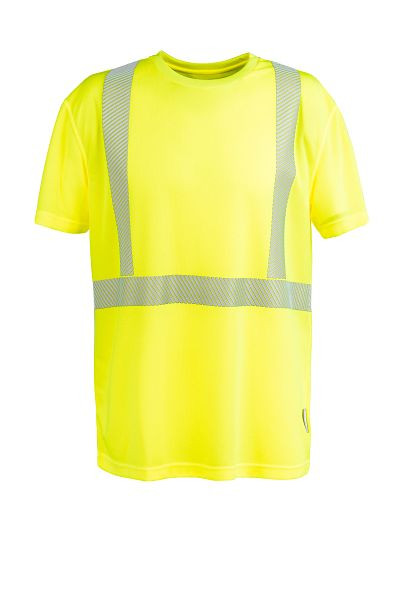 Planam Norit Warnschutz T-Shirt kurzarm gelb XS, Unisex, 5881040