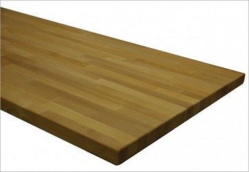 ADB Werkbankplatte 1500x750x50 mm, kurze Buchenplatte, 42411