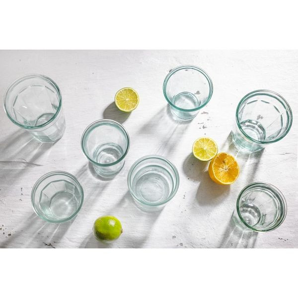 Olympia konische Trinkgläser aus recyceltem Glas, 220 ml, 6 Stück, FU596