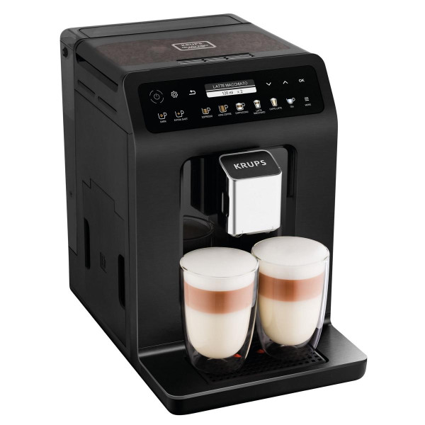Krups Kaffeevollautomat Doppel Cappuccino Evidence Plus EA8948, schwarz-metallic, EA8948
