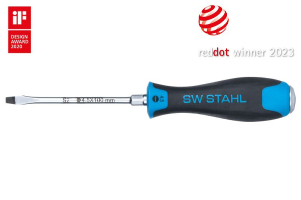 SW-Stahl Schraubendreher, schlagfest, Schlitz, 4,5 x 100 mm, 32794SB