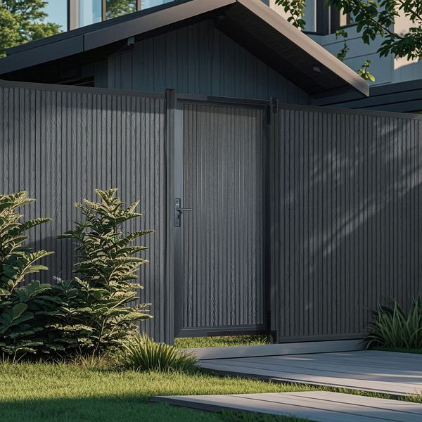 HOME DELUXE WPC Gartentor CALLATOR PREMIUM Vertikale Paneele, 80 x 180 cm, 71796