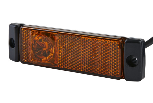 HELLA Seitenmarkierungsleuchte, LED, 24V, Schraubanschluss/Anbau, gelb, LED-Lichtfarbe: gelb, 1300mm, EasyConn, 2-polig, links/rechts, 2PS 008 645-311