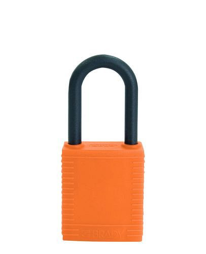 DENIOS Sicherheitsschloss mit Kunststoffbügel orange, nicht leitend, 209697