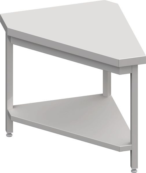 Stalgast Edelstahl Neutralausgabe 90° Inneneckmodul 785x785x880 mm, Granitarbeitsplatte "Standard G1", CF07215