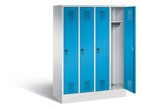 C+P Spind Evolo, H1600xB1190xT500mm, Farbe: Lichtgrau / Lichtblau, 480206-40 S10067