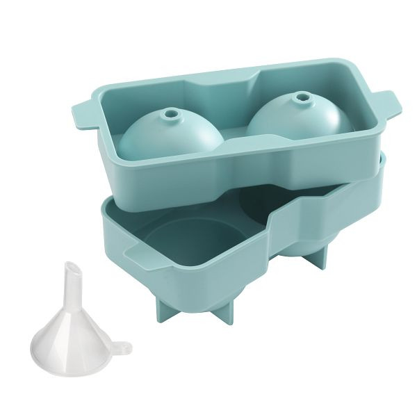 Stalgast Eiswürfelform für zwei Eiskugeln mit Ø 58 mm, Silikon, BE2502058