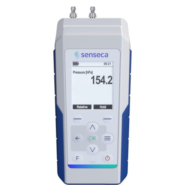 Senseca PRO 215-4 - Differenz-Druckhandmessgerät integrierter Sensor, grafische Anzeige, 486245
