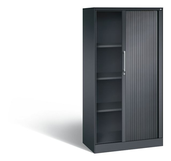 C+P Rollladenschrank Asisto, H1639xB800xT435mm, Farbe: Schwarzgrau, Bügelgriff, 4 OH, 143013-000 S10054