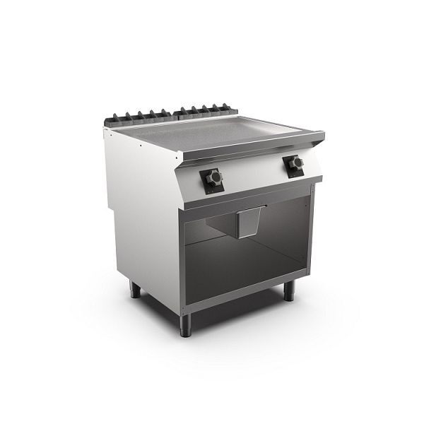 Mareno M1-900 elektrische Griddleplatte mit glatter, mattverchromter Platte, 80cm, 800(B)x920(T)x900(H)mm, FT98ELCSG, 191.251