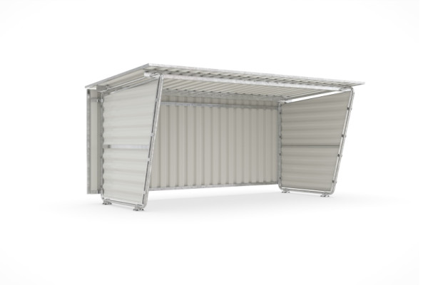 WSM Überdachung Modell Siegen S 18 - GE komplett Verzinkt, 102002086