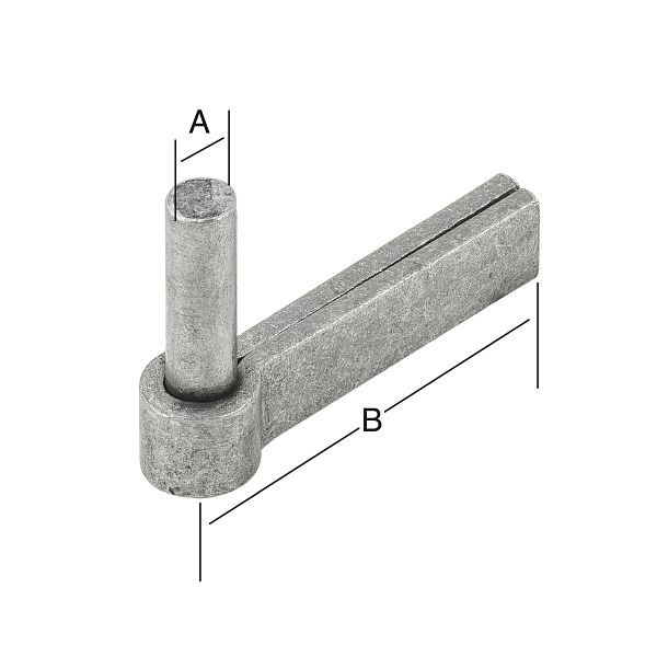 Vormann Einmauerkloben 16 x 155 mm, verzinkt, VE: 20 Stück, 000069016Z