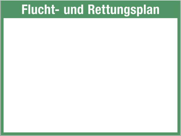 Moedel Flucht- und Rettungsplan ohne Legende, Kunststoff, 804x604 mm, 57136