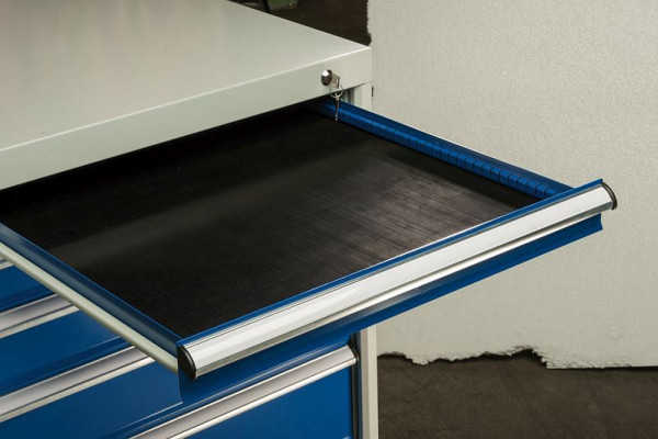 KLW Riefengummi-Einlage, schwarz in Schublade SEB-###, SEB-RGS