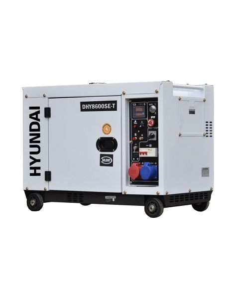 HYUNDAI Diesel Generator DHY8600SE-T D, Generator Max. Leistung: 7.9 kVA (400 V) / 6.0 kW (230 V), DHY8600SE-T D