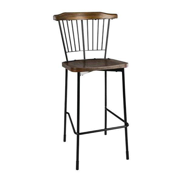 Bolero Scandi Hohe Hocker Schwarz 2er-Pack (2 Stück), FB873