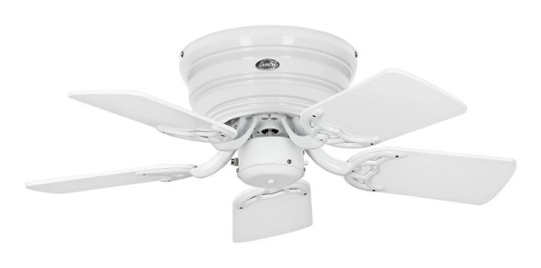 CasaFan Deckenventilator Classic Flat 75-III Lack weiß-Lack weiß/Lack lichtgrau, 5075061