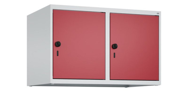 C+P Schrankaufsatz Classic PLUS, Aufsatzschrank, 7035/3003, Drehriegel, 500x800x500mm, 2 Abteile, 080090-22 S10001