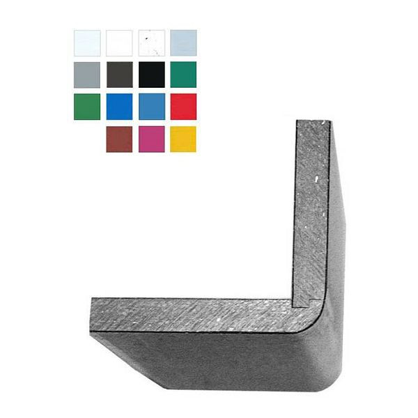 Stein HGS Eckverbindung für Wandschutz -Defend 250-, 30 mm, Profil D, granit (hell), Sacklochbohrungen inkl. Verschlußstopfen (unsichtbar), 14573-d1703