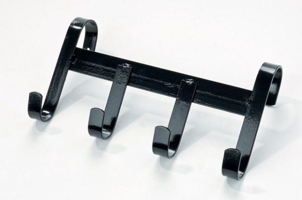 Growi Trensenhalter, mit 4 Haken und Bügel, zum Einhängen, Metall, Farbe: schwarz, 10050665