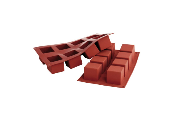 Schneider Silikonbackform Kubus, Abmessung 50 x 50 mm, Höhe 50 mm, 115098