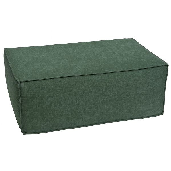 Mendler Ottomane/Zubehör für Sofa HWC-O54, Hocker Fußablage Recamiere Chaiselongue, Stoff/Textil 300g/m² 38x97x70cm, grün, 153417
