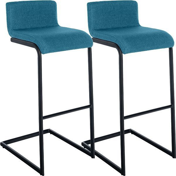 CLP Barhocker Newport B Stoff, blau, VE: 2 Stück, 327321
