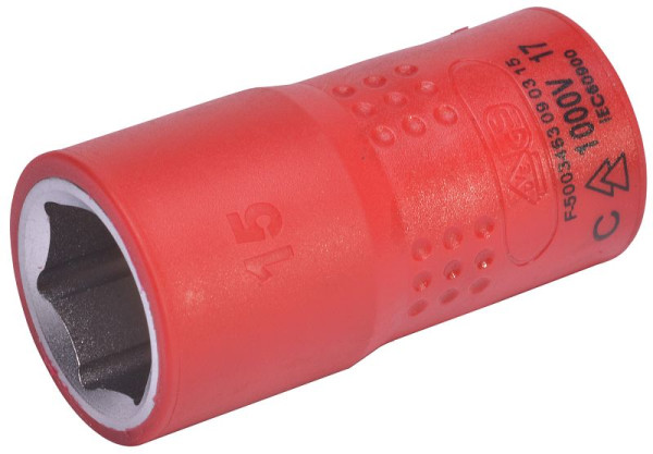 SW-Stahl Steckschlüsseleinsatz, 3/8", 15 mm, VDE, 05520L-15