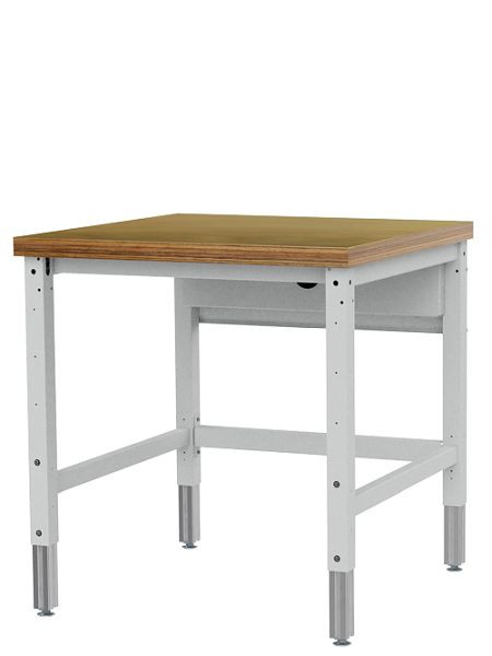 Bedrunka+Hirth Packtisch Beistelltisch höhenverstellbar, Maße: 750 x 900 mm, Material Arbeitsplatte: Buche-Multiplex, 4075KL90GB