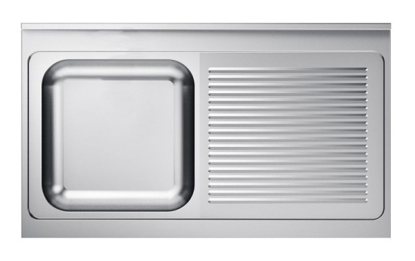 CombiSteel 600 Spültischplatte 1 Links 1200, Breite (mm): 1200, Tiefe (mm): 600, 7013.1310