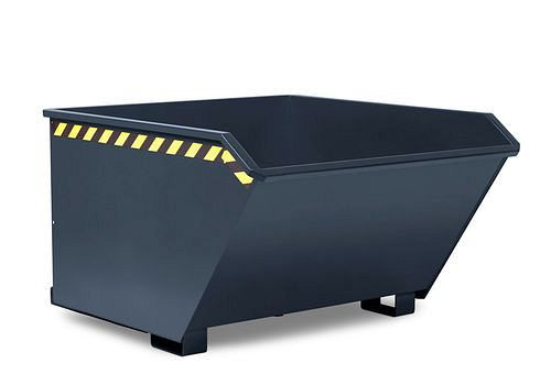 RR Industrietechnik Kippbehälter aus Stahl, 500 Liter Volumen, grau, 269845