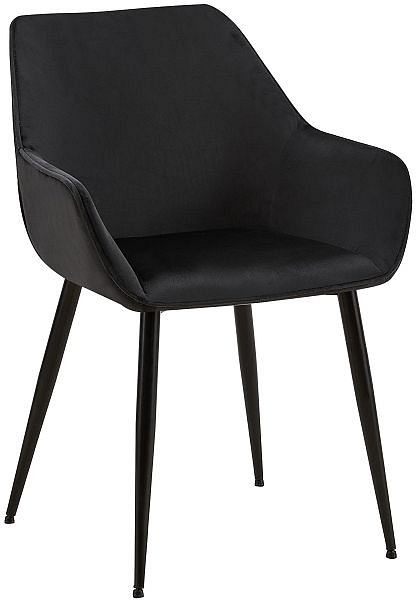 CLP Esszimmerstuhl Vessa Samt, schwarz, 322716, 4251756495305