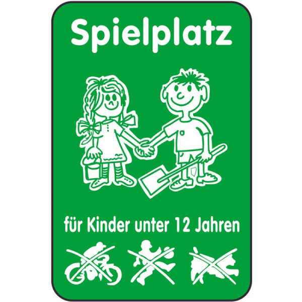 Stein HGS Spielplatzschild, Spielplatz für Kinder unter 12 Jahren, 14847