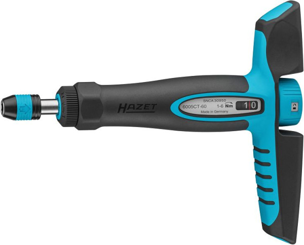 Hazet Drehmomentschraubendreher mit Quergriff, Drehmomentbereich min-max: 1 – 6 Nm, 6005CT-60