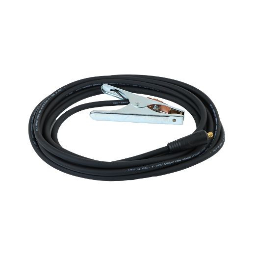 ELMAG Massekabel 35mm², 5 Meter, 400A Masseklemme, Steckerdurchmesser 13mm 35/50, komplett montiert, 55264