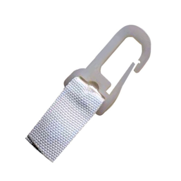 Stein HGS Ersatz-Karabinerhaken Typ A aus Kunststoff, mit Besatzband, VE: 20 Stück, 20458