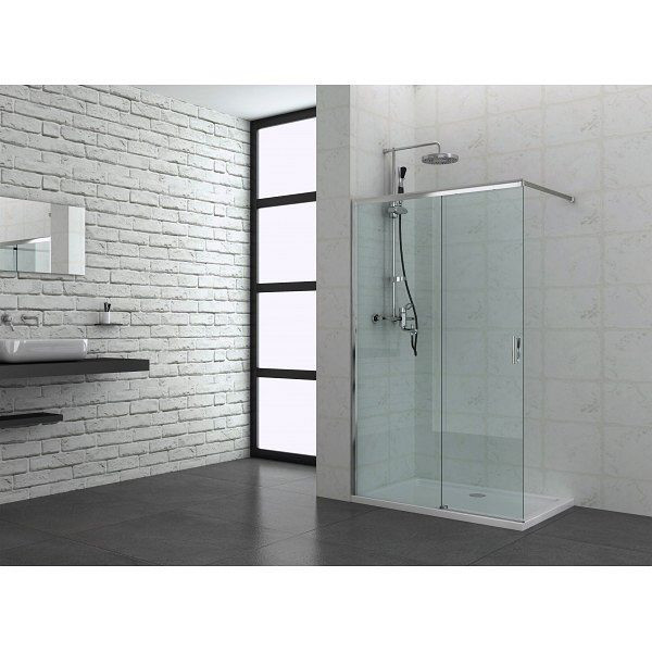 Sanotechnik Walk-In Dusche Elite, 118 - 120 x 195 cm, WK120