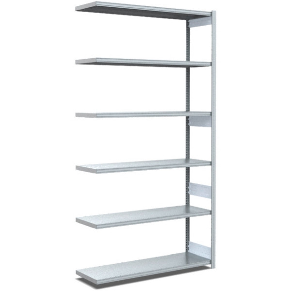BITO Fachbodenregal Typ: EL Anbaufeld 40mm-Boden Set /100kg 2499x996x424 6FB verzinkt, C1236-0006