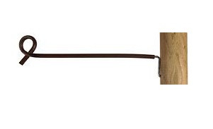 Gallagher Abstand-Ösenisolator 40cm terra, VE: 10 Stück, 720135