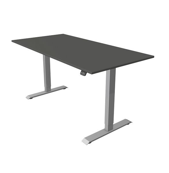 Kerkmann Kompakttisch B 1600 x T 800 mm, elektrisch höhenverstellbar von 740-1230 mm, anthrazit, 10227413
