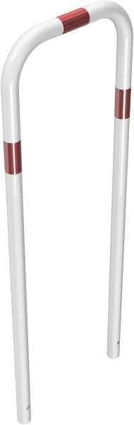 Schake Rohrbügel aus Stahlrohr Ø 48 x 2,5 mm ohne Querholm zum Einbetonieren, Gesamtbreite 500 mm, Gesamthöhe 1400 mm, beschichtet, 448_09B