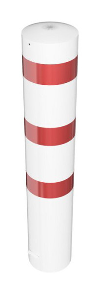 Schake Stahlrohrpoller Ø 273 x 5 mm ortsfest, zum Einbetonieren feuerverzinkt / weiß beschichtet, Gesamtlänge: 1500 mm, 40271B