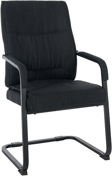 CLP XL Besucherstuhl Anubis Stoff, schwarz/schwarz, 322130
